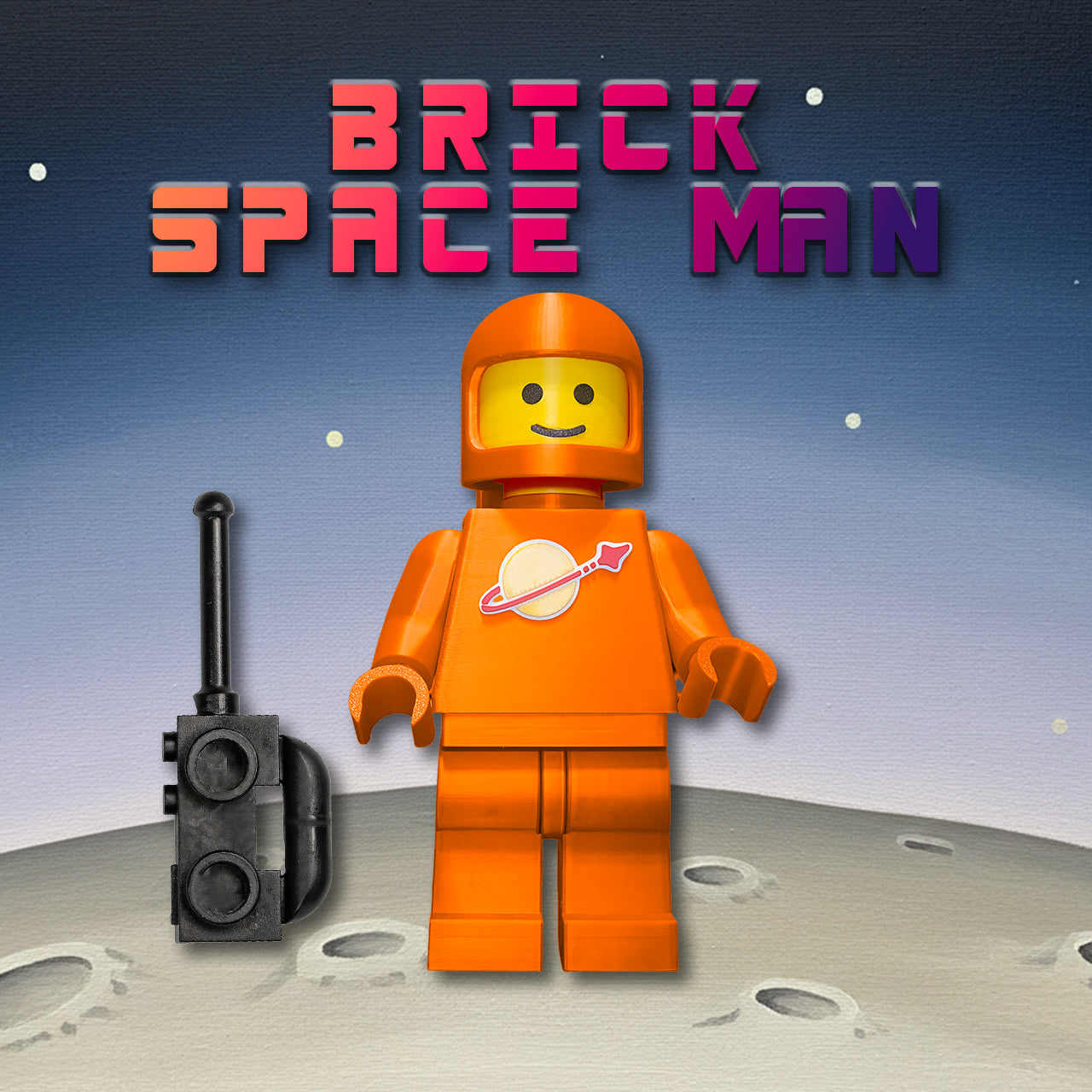 Brick Spaceman Orange