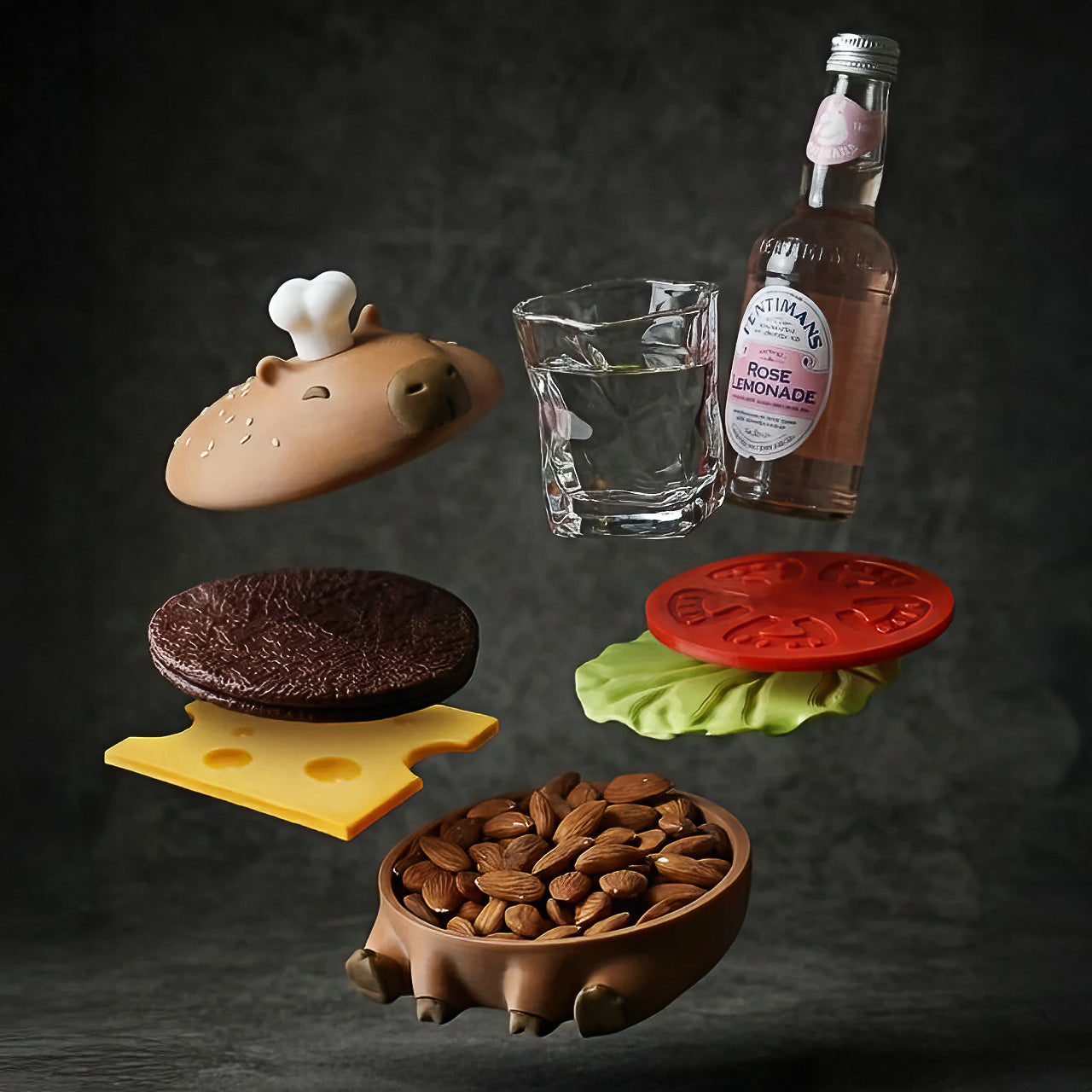 Capy-Burger Coaster Set