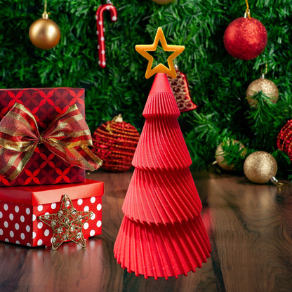 Holiday Spark Collection Large Bright Red Christmas Keepsake Tree