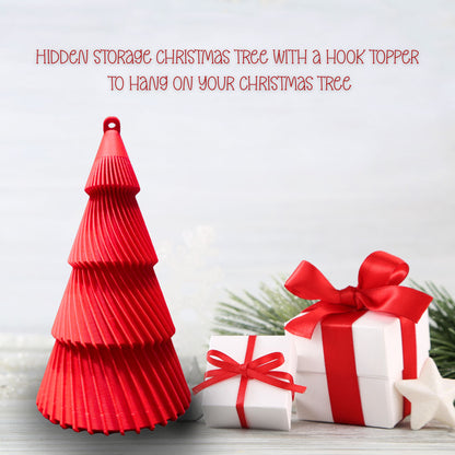 Holiday Spark Collection Large Bright Red Christmas Keepsake Tree