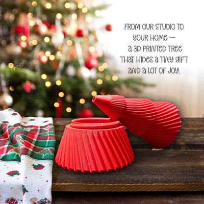 Holiday Spark Collection Large Bright Red Christmas Keepsake Tree