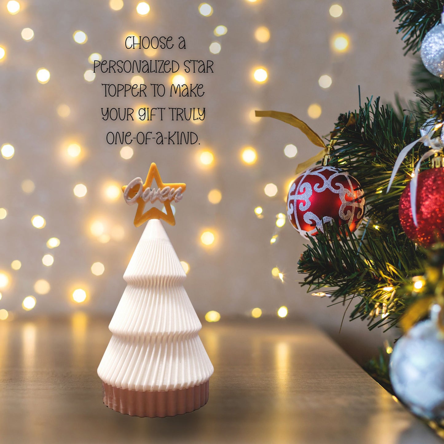 Holiday Spark Collection Small Bright White Christmas Keepsake Tree