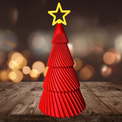 Hearth Collection Large Deep Red Christmas Keepsake Tree