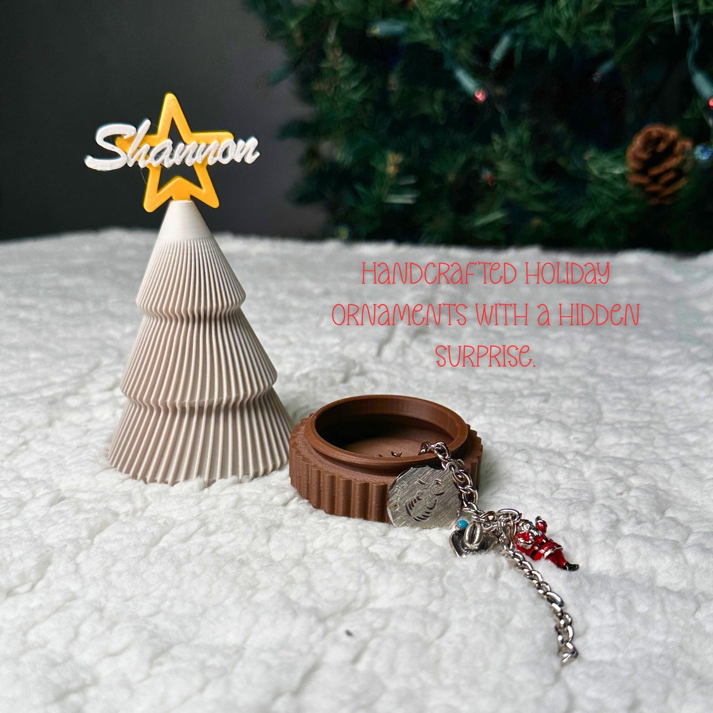 Hearth Collection Small Winter White Christmas Keepsake Tree