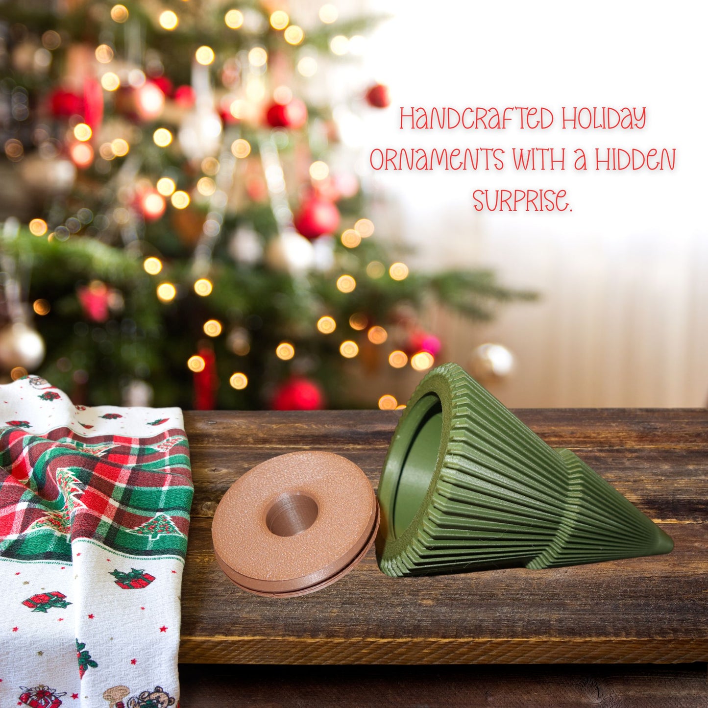 Hearth Collection Medium Forest Green Christmas Keepsake Tree