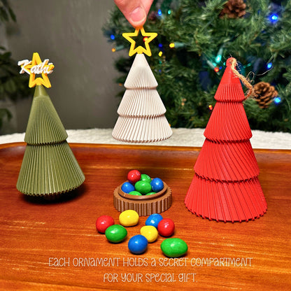 Hearth Collection Large Deep Red Christmas Keepsake Tree