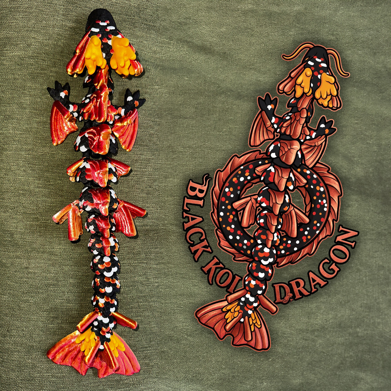 Koi Dragon Black