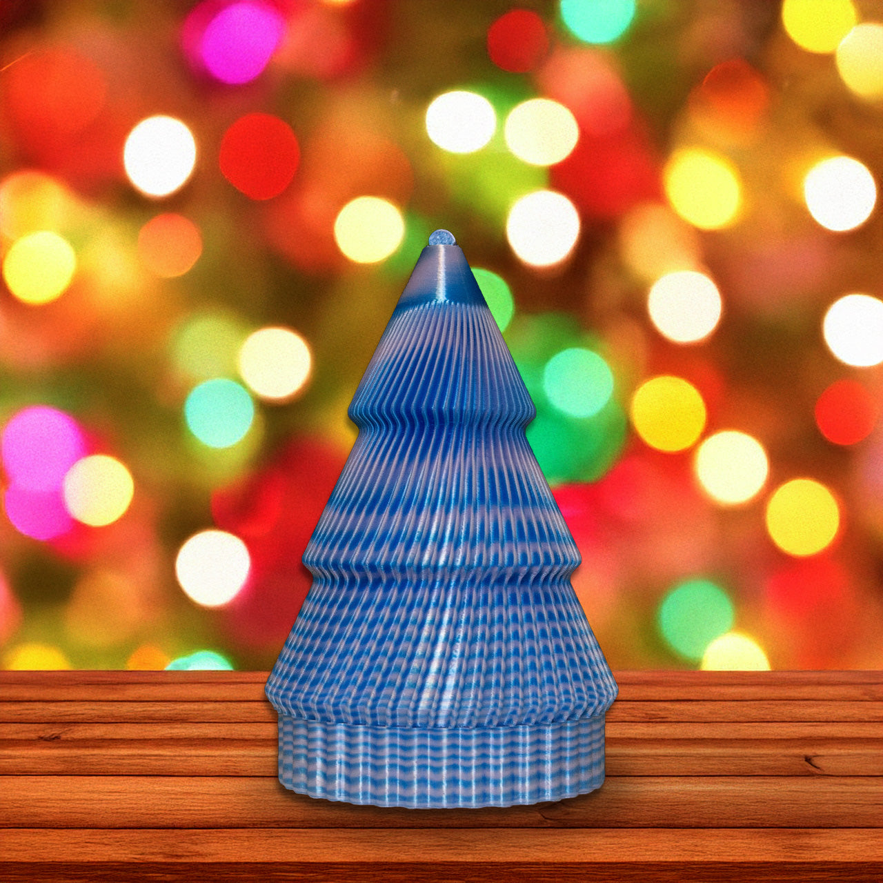 Silk Luxe Collection Small Cotton Candy Blue Christmas Keepsake Tree