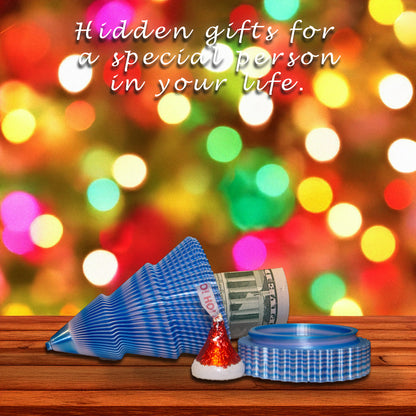 Silk Luxe Collection Small Cotton Candy Blue Christmas Keepsake Tree