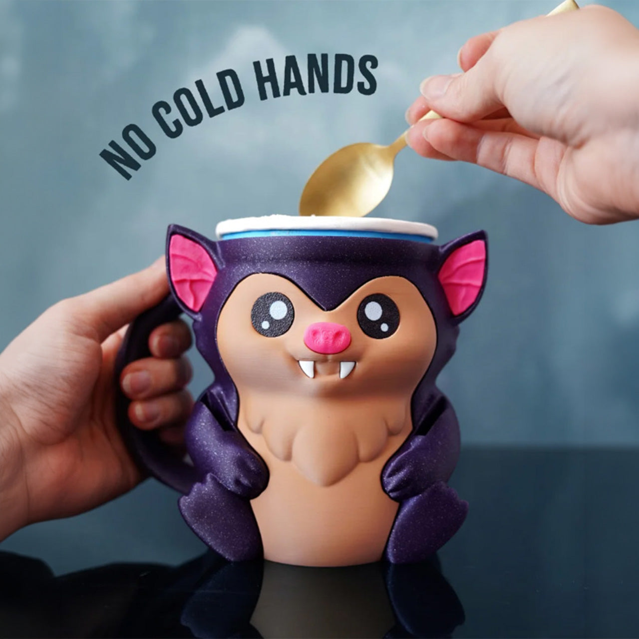 Bramble the Bat Ice Cream Pint Holder