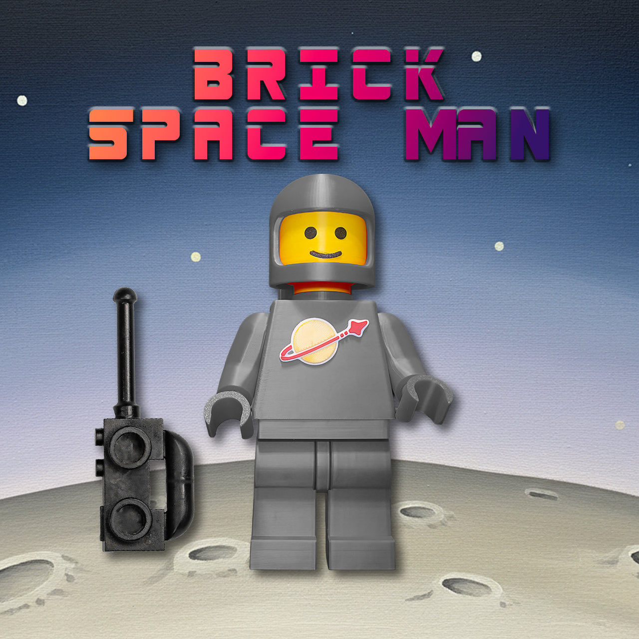 Brick Spaceman Grey