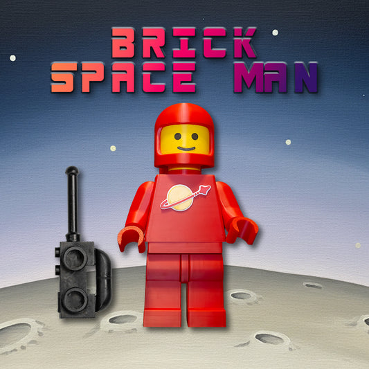 Brick Spaceman Red