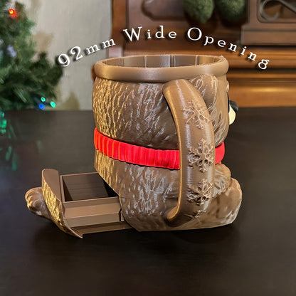 Barney the Brown Bear Ice Cream Pint Holder