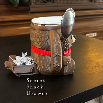 Barney the Brown Bear Ice Cream Pint Holder