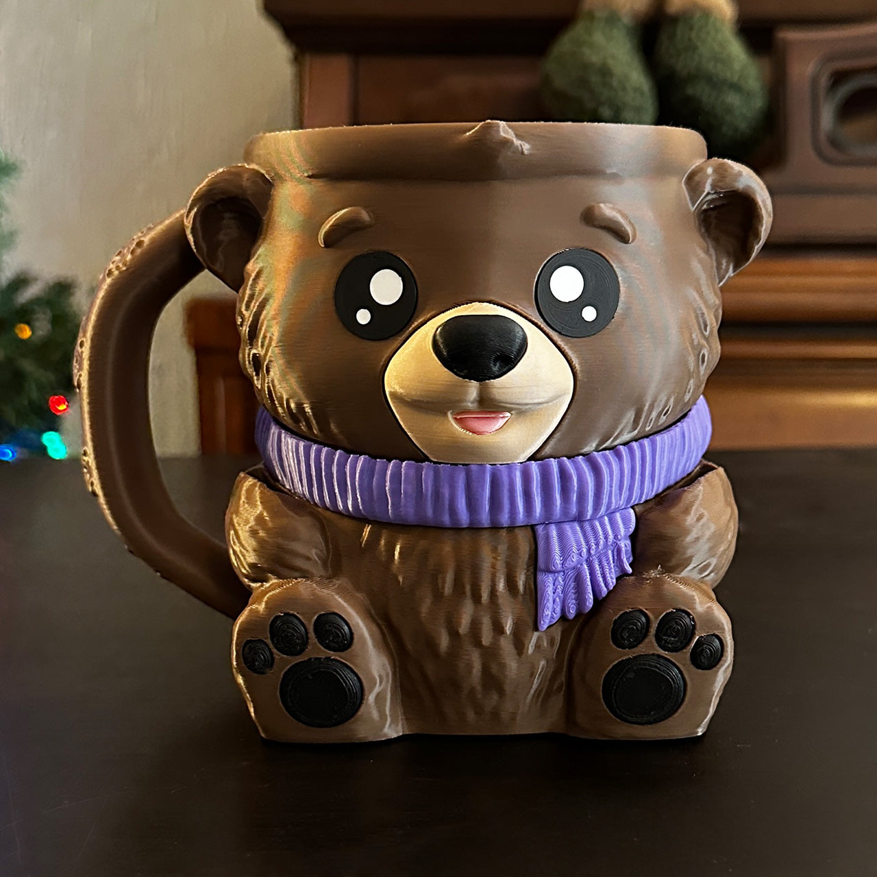 Barney the Brown Bear Ice Cream Pint Holder