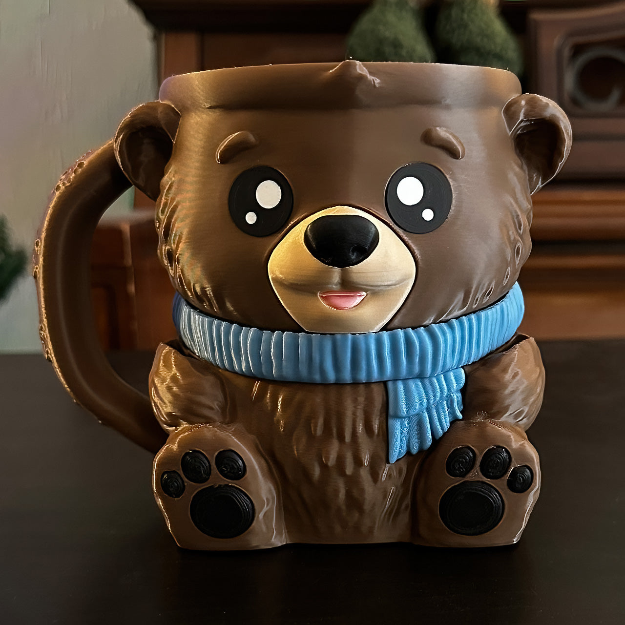 Barney the Brown Bear Ice Cream Pint Holder