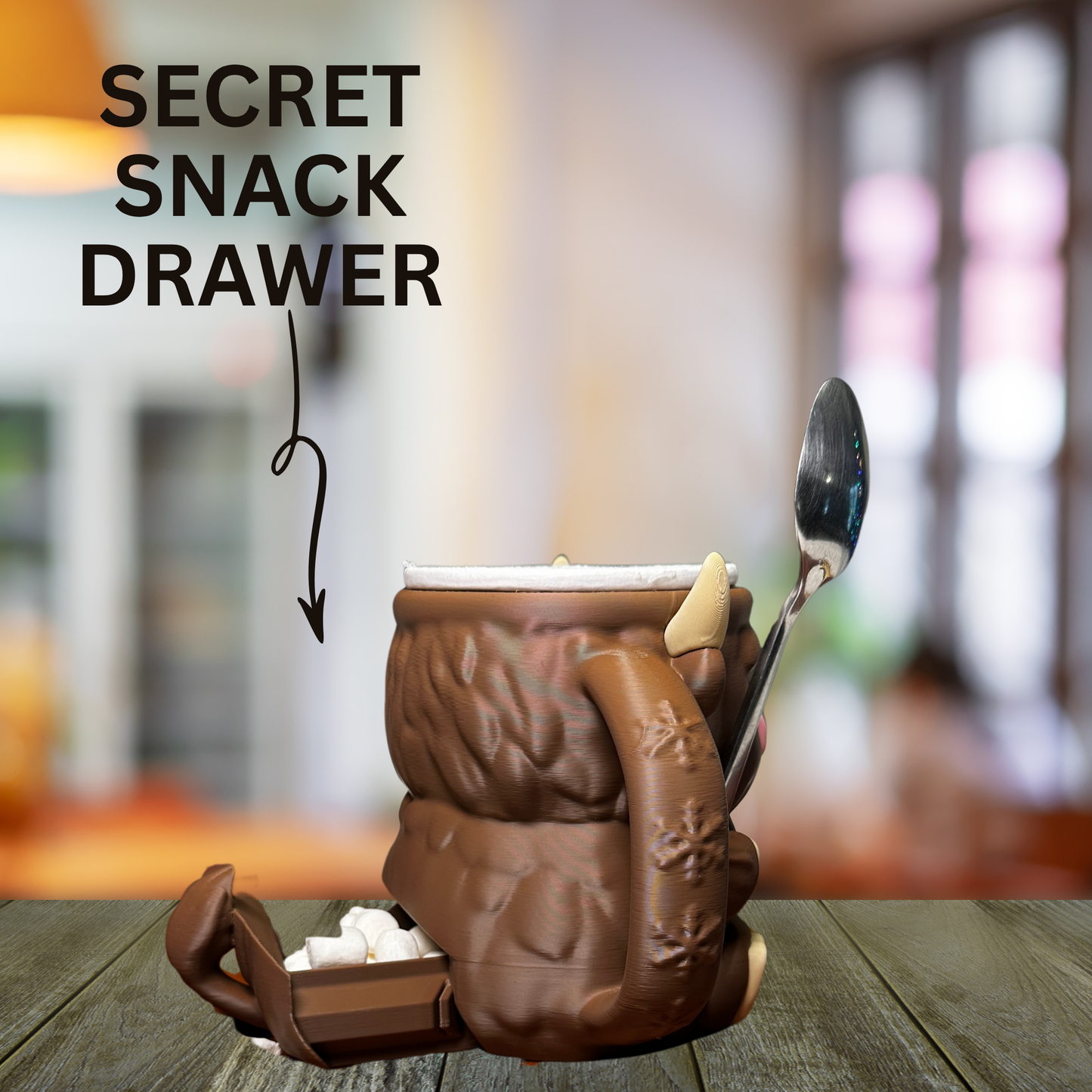 Moosh the Brown Highland Cow Ice Cream Pint Holder