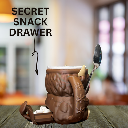 Moosh the Brown Highland Cow Ice Cream Pint Holder