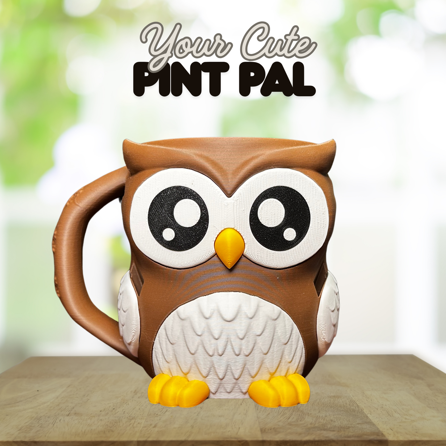 Ollie the Brown Owl Ice Cream Pint Holder