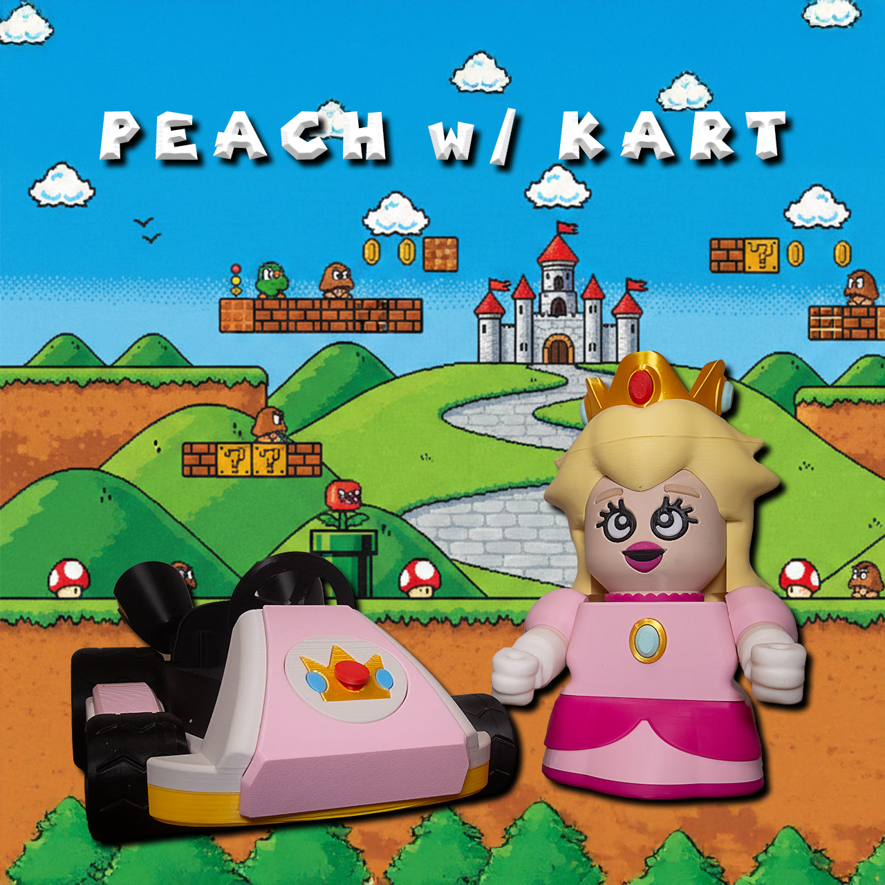 Princess Peach Chunkable with Kart