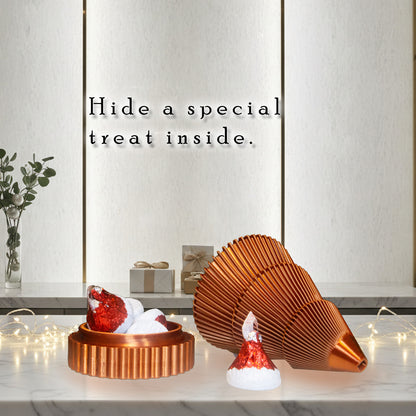 Gilded Collection Small Copper Christmas Keepsake Tree