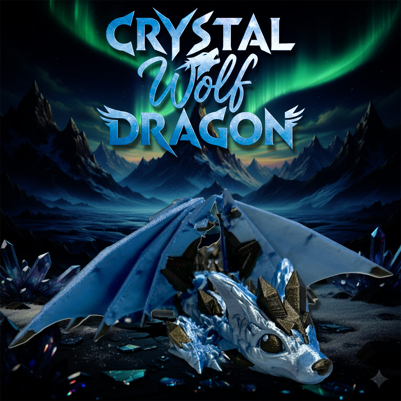 Crystal Wolf Dragon