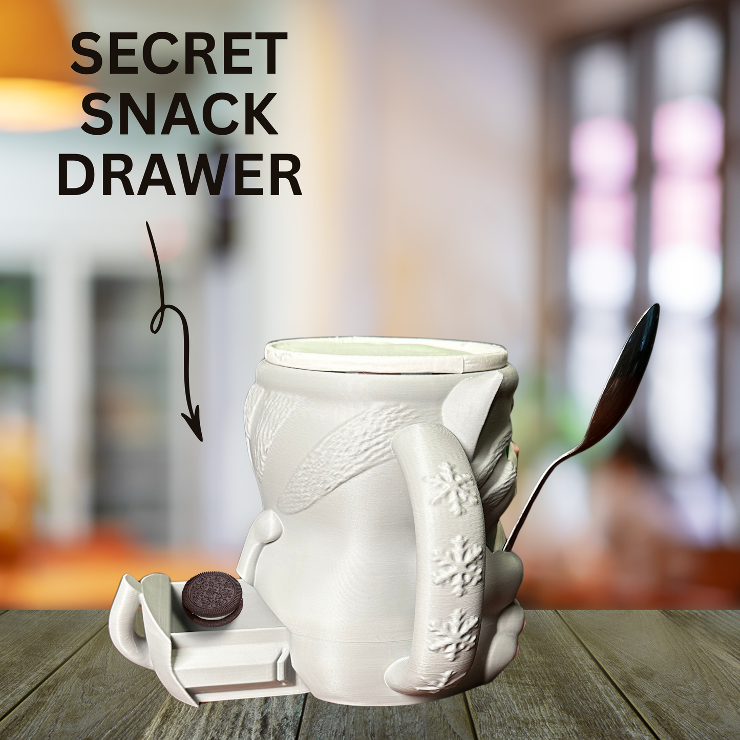 Whiskers the Grey Cat Ice Cream Pint Holder