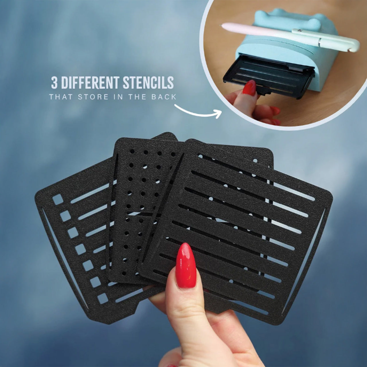 Hippo-Campus Post-It Holder & Stencil Set