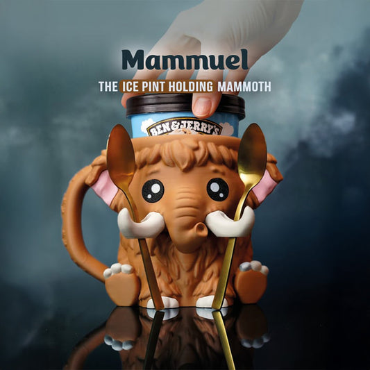 Mammuel the Mammoth Ice Cream Pint Holder