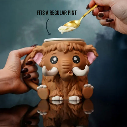 Mammuel the Mammoth Ice Cream Pint Holder