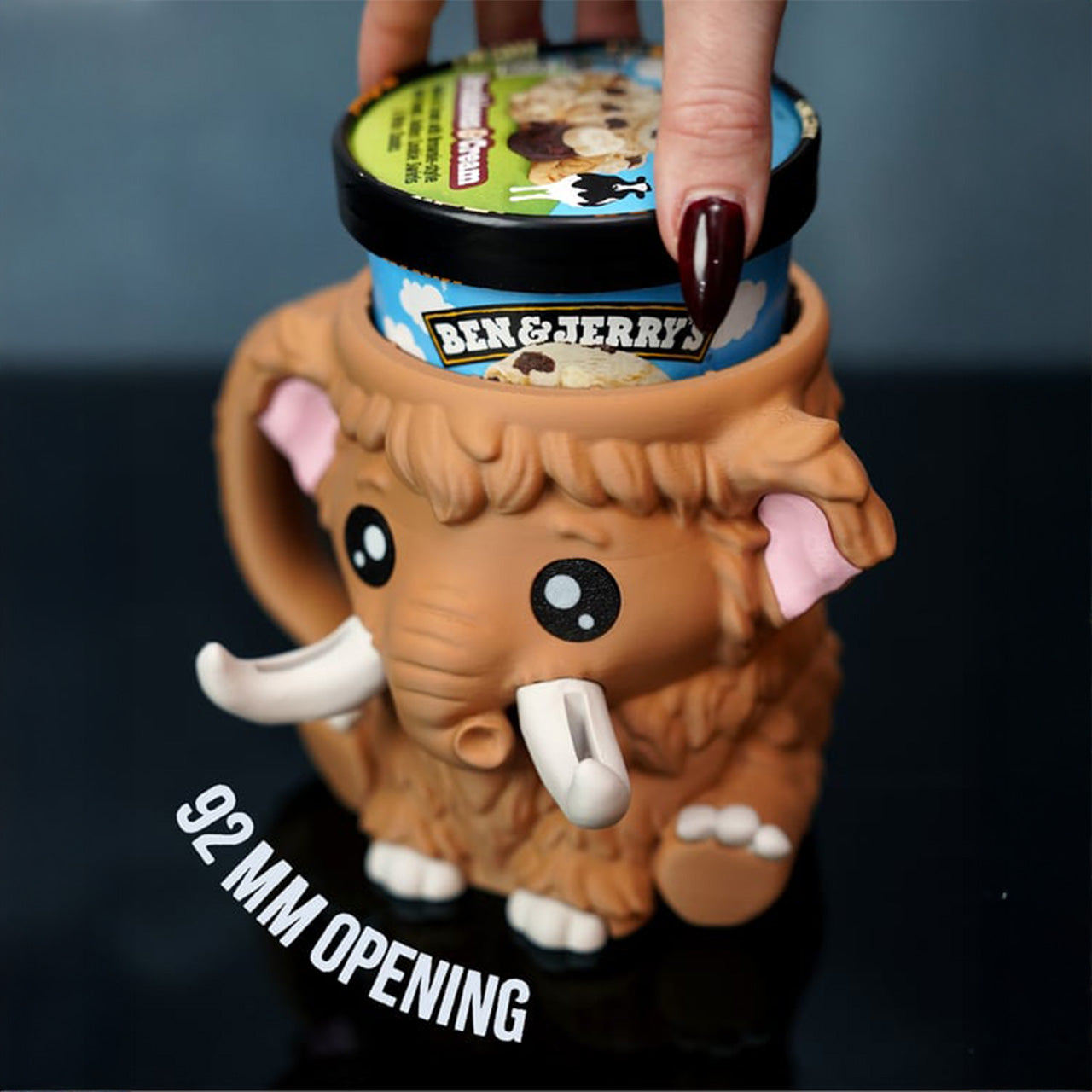 Mammuel the Mammoth Ice Cream Pint Holder