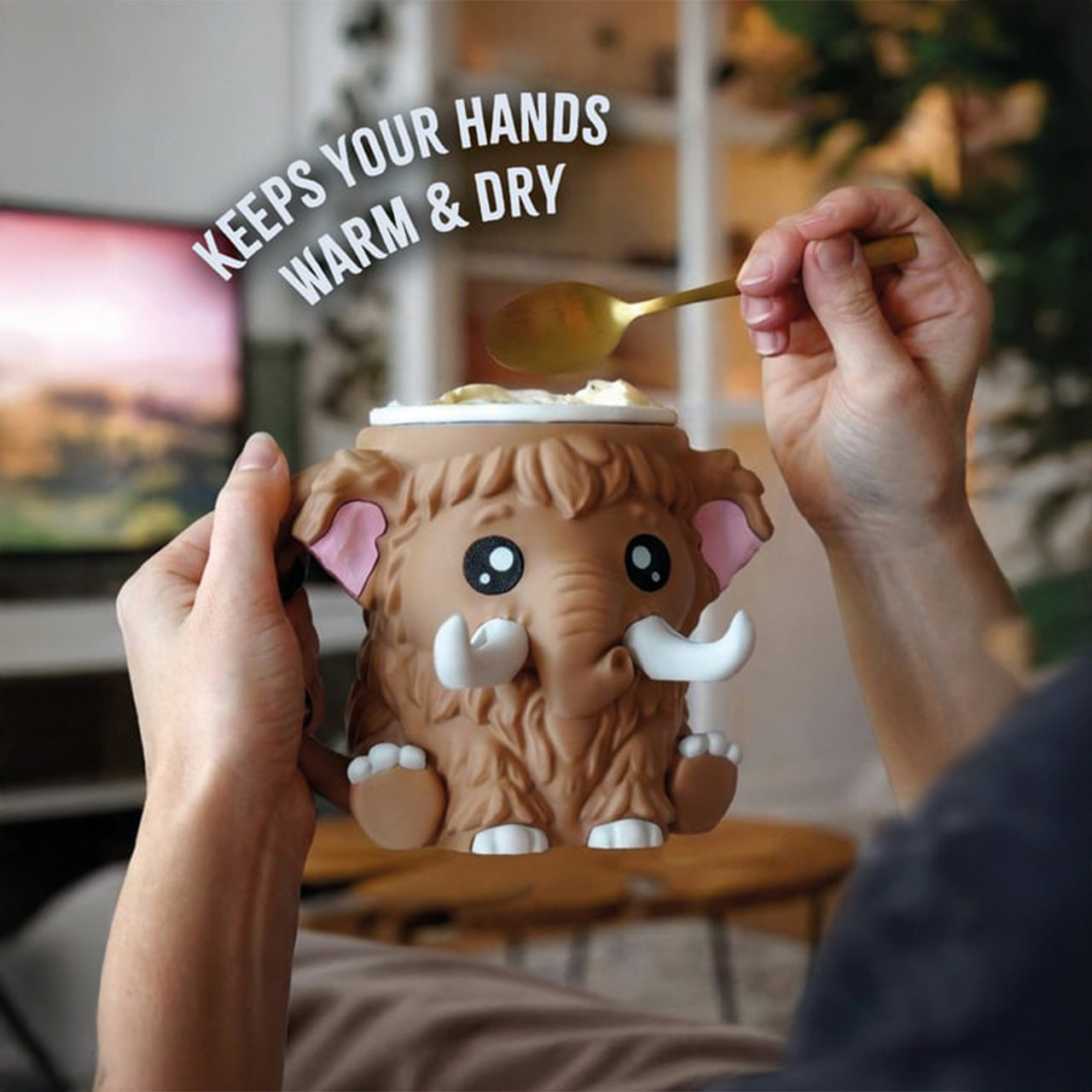 Mammuel the Mammoth Ice Cream Pint Holder