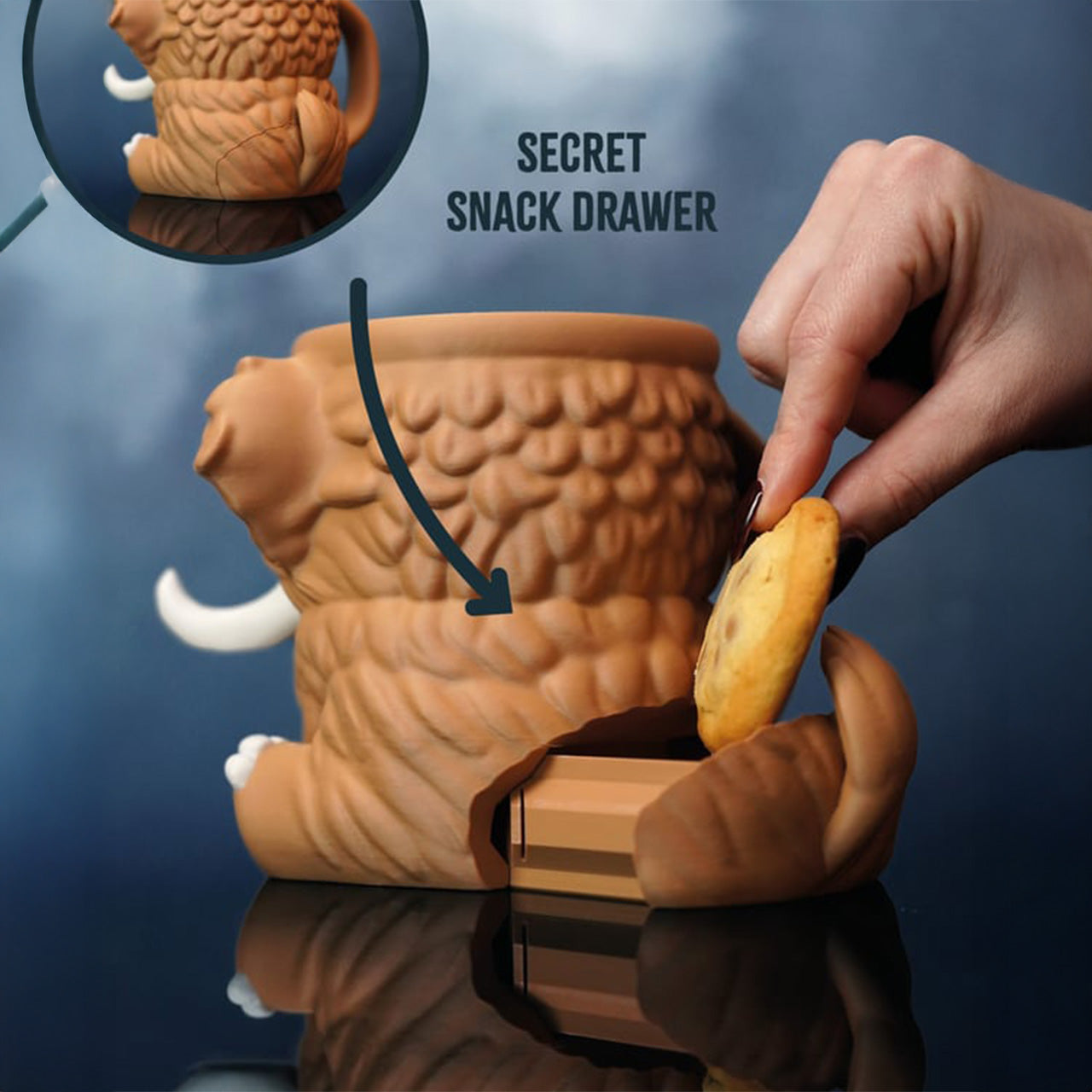 Mammuel the Mammoth Ice Cream Pint Holder
