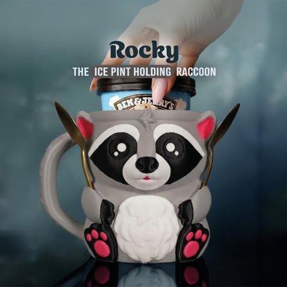 Rocky the Racoon Ice Cream Pint Holder