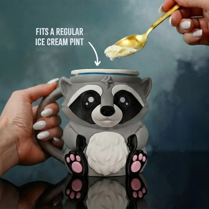 Rocky the Racoon Ice Cream Pint Holder
