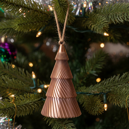 Gilded Collection Large Rose Gold Christmas Keepsake Tree