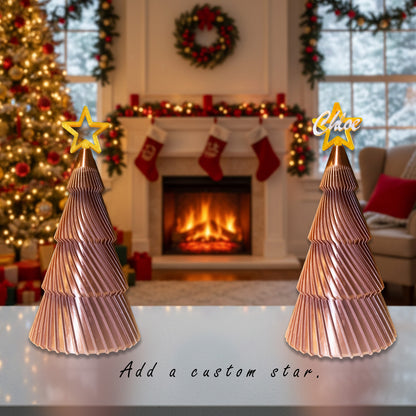 Gilded Collection Large Rose Gold Christmas Keepsake Tree