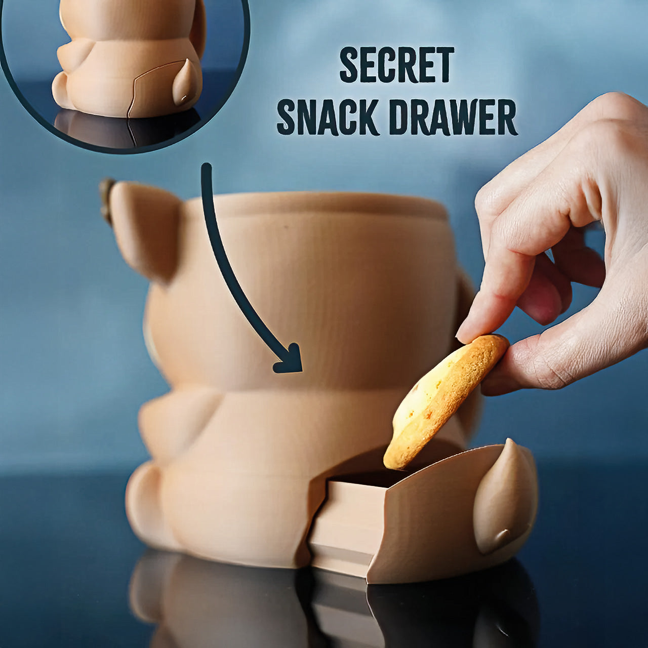 Rudy the Reindeer Ice Cream Pint Holder