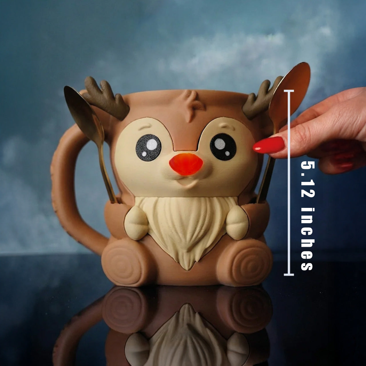 Rudy the Reindeer Ice Cream Pint Holder
