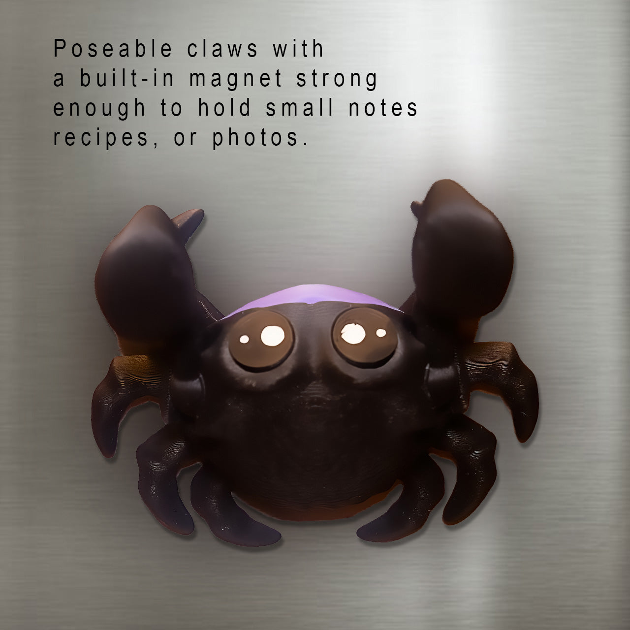 Salty the Grumpy Black Crab
