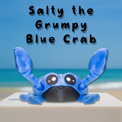 Salty the Grumpy Blue Crab