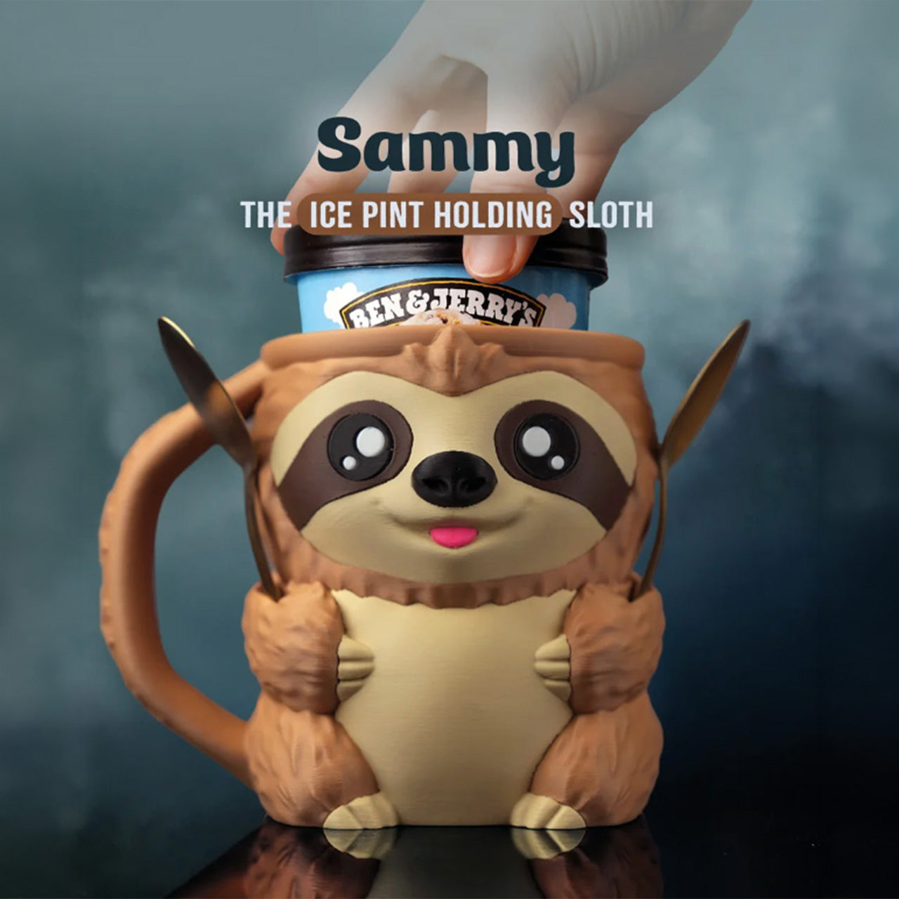 Sammy the Sloth Ice Cream Pint Holder