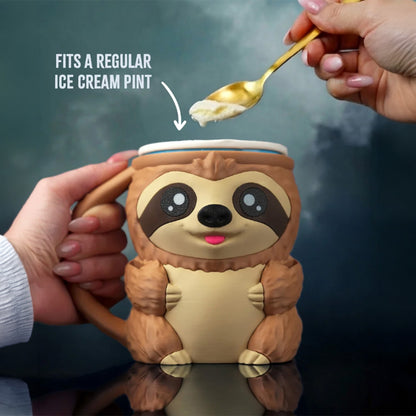 Sammy the Sloth Ice Cream Pint Holder