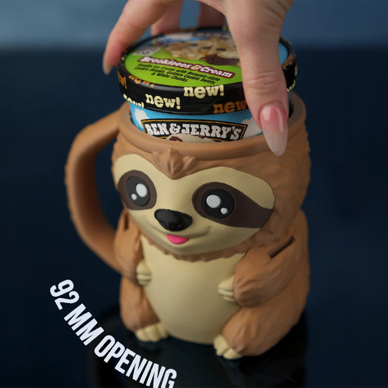 Sammy the Sloth Ice Cream Pint Holder