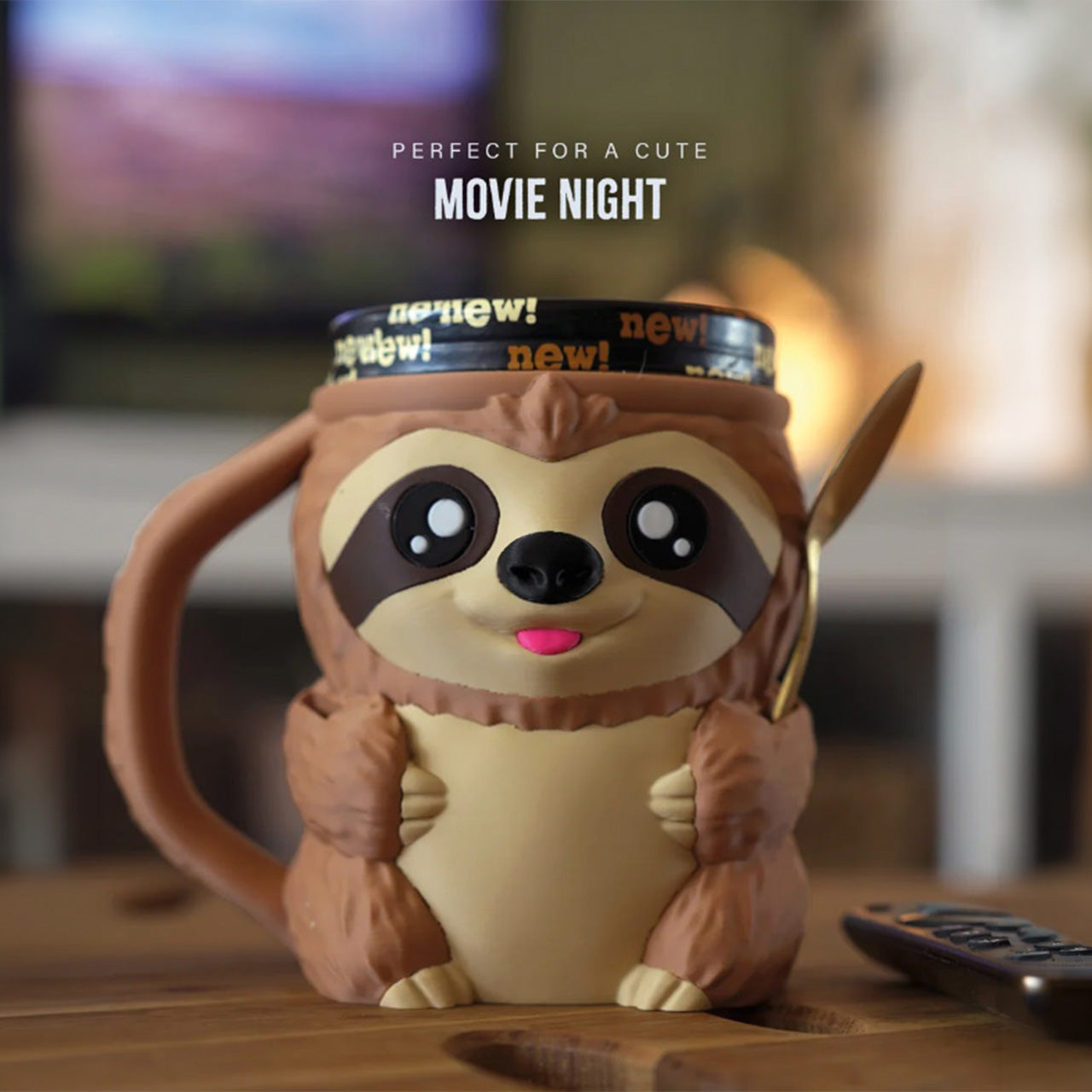 Sammy the Sloth Ice Cream Pint Holder