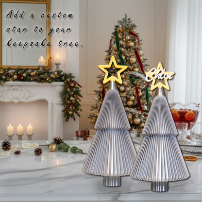 Gilded Collection Medium Silver Christmas Keepsake Tree