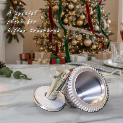 Gilded Collection Medium Silver Christmas Keepsake Tree