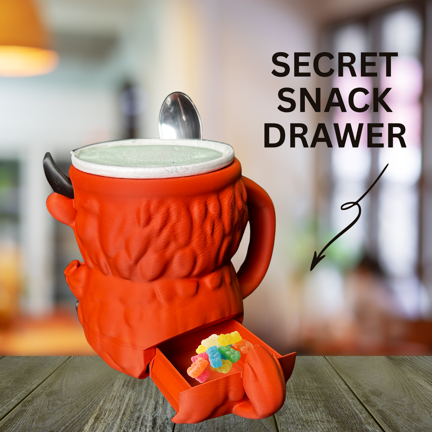 Moosh the Terracotta Highland Cow Ice Cream Pint Holder