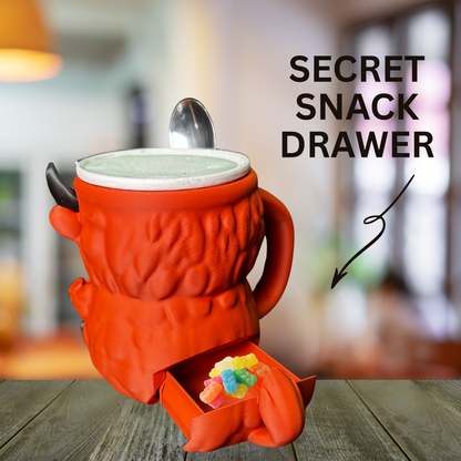 Moosh the Terracotta Highland Cow Ice Cream Pint Holder