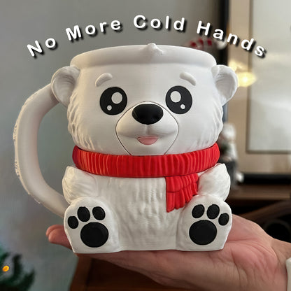 Barney the Polar Bear Ice Cream Pint Holder